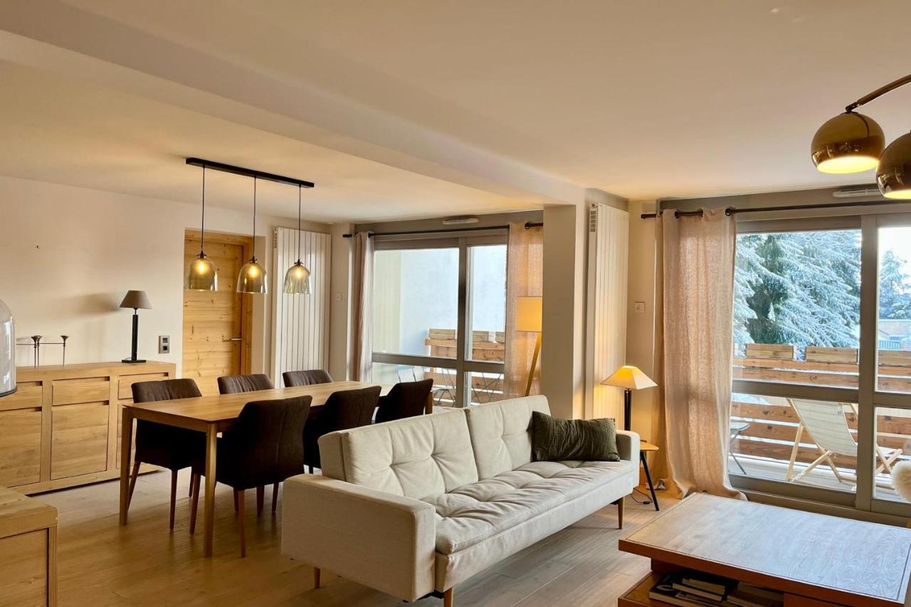 Modern Apt At The Foot Of The Slopes In Megève Buitenkant foto